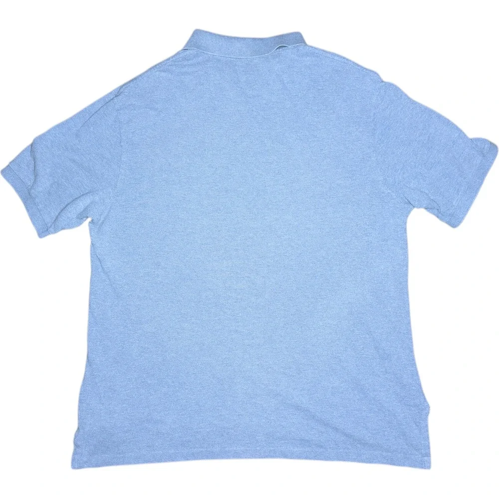 Polo Ralph Lauren Men's 1XB‎ 100% Cotton Blue Short Sleeve Polo Shirt Brown Pony